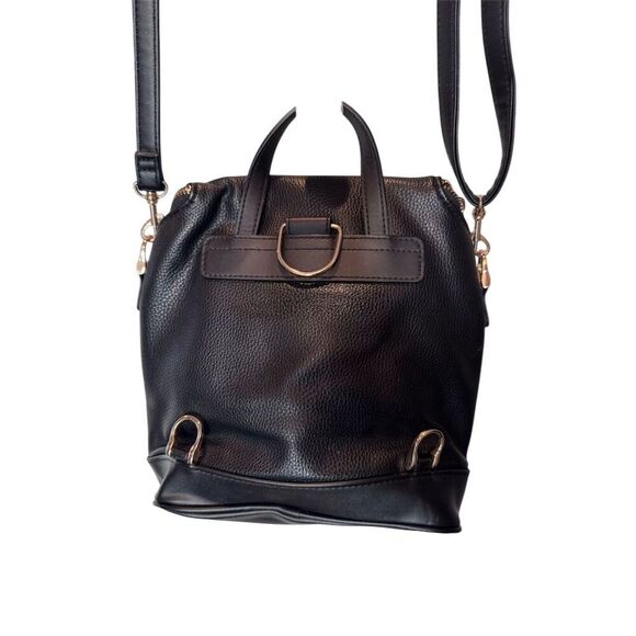 A New Day Women's Black Mini Backpack Purse Adjustable Straps - Picture 3 of 10